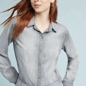 Cloth and Stone Chambray Shirt - Anthropologie